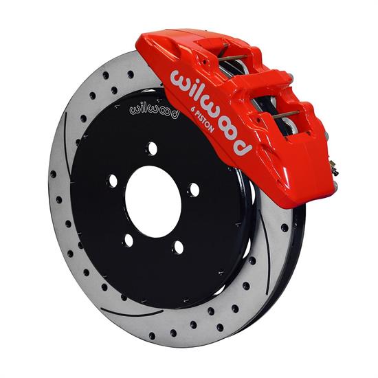 Wilwood 140-13581-DR Dynapro 6 Front Disc Brake Kit, 12.88 Inch, Red