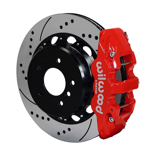 Wilwood 140-13583-DR AERO4 Rear Disc Parking Brake Kit, 14 Inch