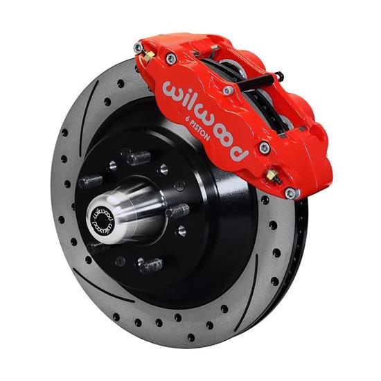 Wilwood 140-13654-DR FNSL6R Front Brake Kit, 57-68 Ford/Mercury/Edsel