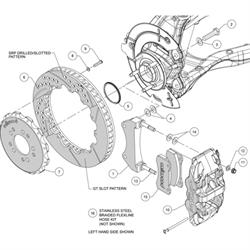 Wilwood 140-13697-DN AERO6 14.25 Inch Front Brake Kit