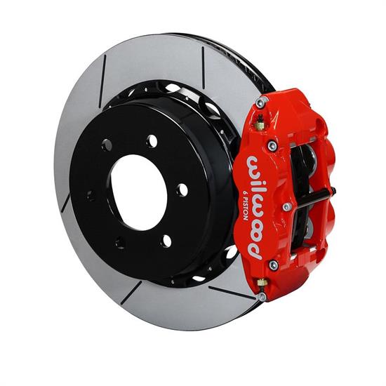 Wilwood 140-13866-R Forged Narrow Superlite 6R Rear Brake Kit, Red