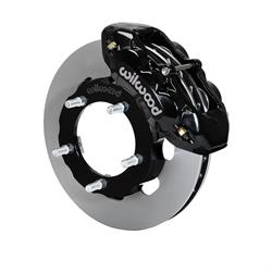 Wilwood 140-13928 D8-4 Truck Front Brake Kit, Black Powder Coat
