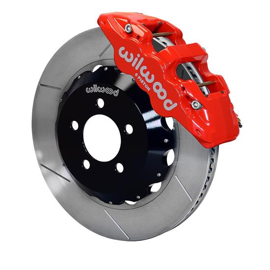 Wilwood 140-14067-R AERO6 14.25 Inch Front Brake Kit, Red Calipers
