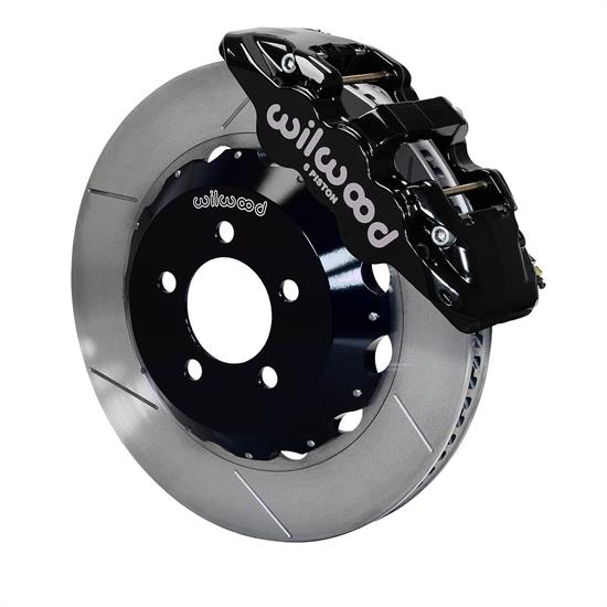 Wilwood 140-14067 AERO6 14.25 Inch Front Brake Kit, Black Calipers