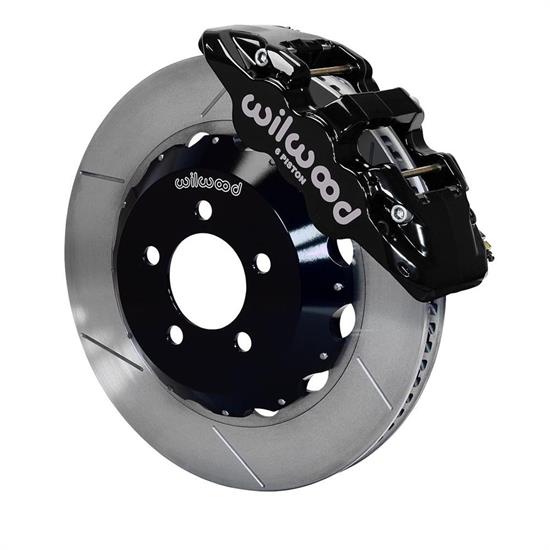 Wilwood 140-14067 AERO6 14.25 Inch Front Brake Kit, Black Calipers