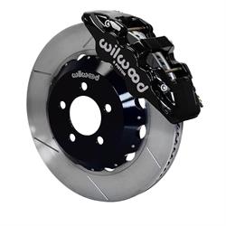 Wilwood 140-14067 AERO6 14.25 Inch Front Brake Kit, Black Calipers