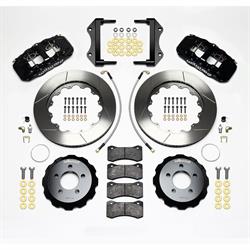 Wilwood 140-14067 AERO6 14.25 Inch Front Brake Kit, Black Calipers