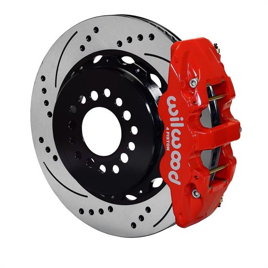 Wilwood 140-14068-DR AERO4 14 In Rear Brake Kit Parking Brake, Drilled