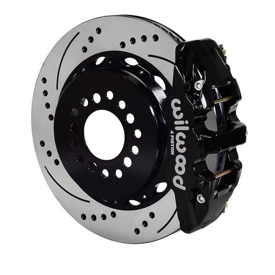 Wilwood 140-14068-D AERO4 14 In Rear Brake Kit, Parking Brake, Drilled