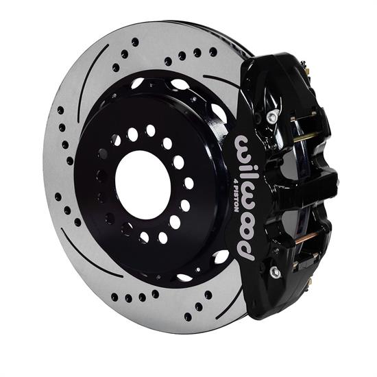 Wilwood 140-14068-D AERO4 14 In Rear Brake Kit, Parking Brake, Drilled