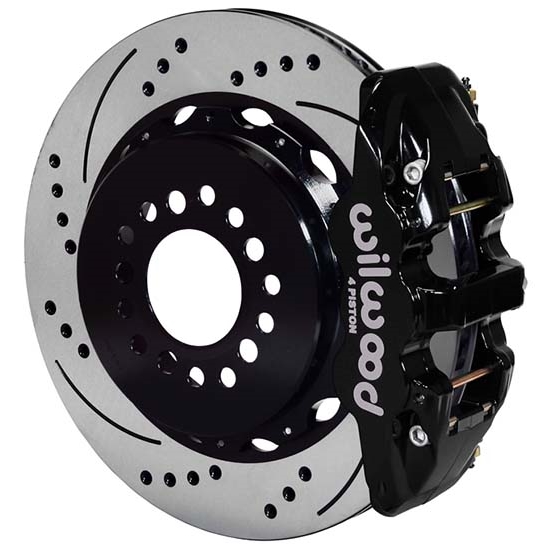 Wilwood 140-14068-D AERO4 14 In Rear Brake Kit, Parking Brake, Drilled