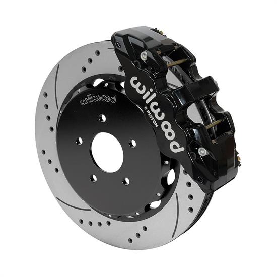 Wilwood 140-14815-D AERO6 Big Brake Front Brake Kit, 14 In, Black