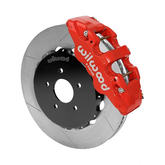Wilwood 140-14815-R AERO6 Big Brake Front Brake Kit, 14 Inch, Red