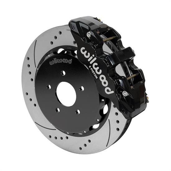 Wilwood 140-14819-D AERO6 Big Brake Front Brake Kit, 14 In, Black