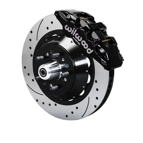 Wilwood 140-15025-D AERO6 Big Brake Front Brake Kit, Radial, Black