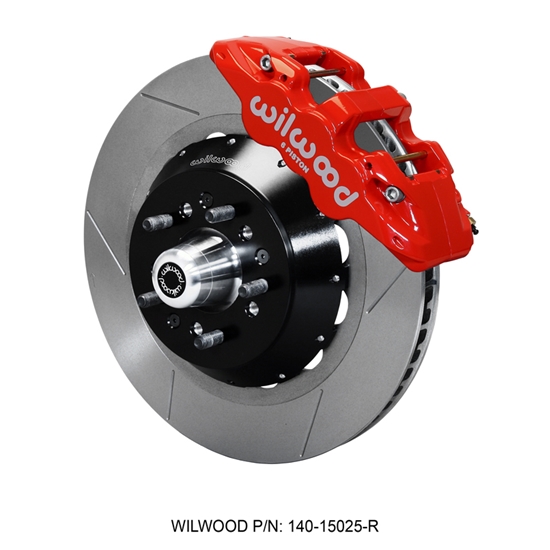 Wilwood 140-15025-R AERO6 Big Brake Front Brake Kit, Radial, Red