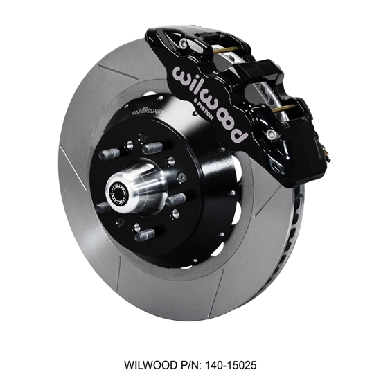 Wilwood 140-15025 AERO6 Big Brake Front Brake Kit, Radial, Black