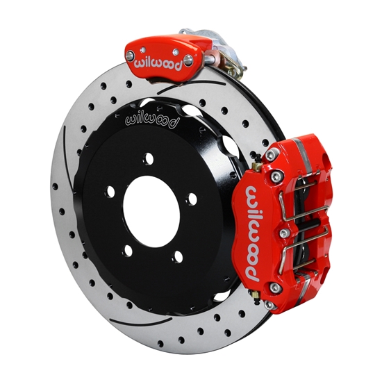Wilwood 140-15138-DR Dynapro Radial-MC4 Parking Brake Kit, Rear, Red
