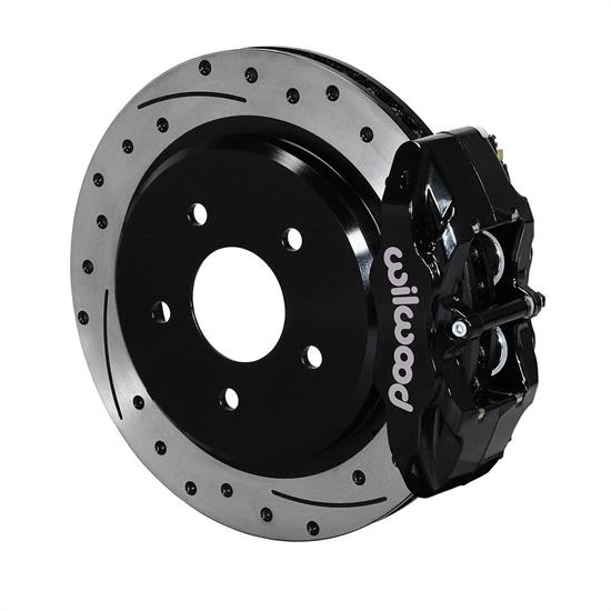 Wilwood 140-15176-D DPC56 Rear Replacement Caliper & Rotor Kit, Black