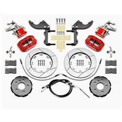 Wilwood 140-15219-R Dynapro Radial-MC4 Rear Parking Brake Kit, Red