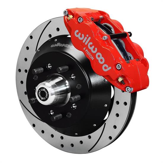 Wilwood 140-9801-DR FNSL6R Front Disc Brake Kit,74-80 Pinto/Mustang II