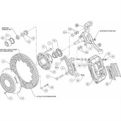 Wilwood 140-9804-D FNSL6R 14 Inch Front Disc Brake Kit, 1964-74 GM