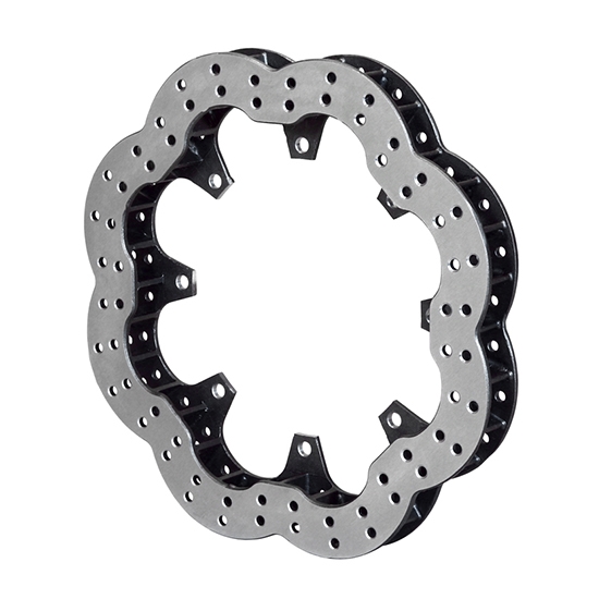 Wilwood 160-12041 Super Alloy 32 Vane Vented Scalloped Rotor, 11.75 In