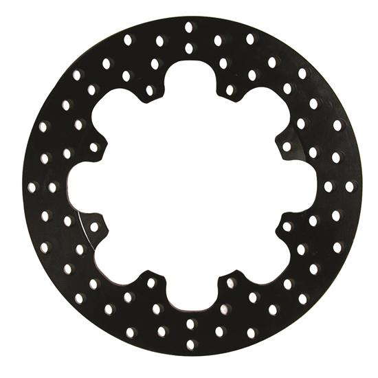 Wilwood 160-3202 Drilled Steel Front Drag Rotor, 11.75 x .350 Inch