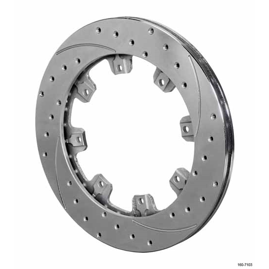 Wilwood 160-7105 SRP Drilled RH Iron Rotor, 12.19 x .810 Inch