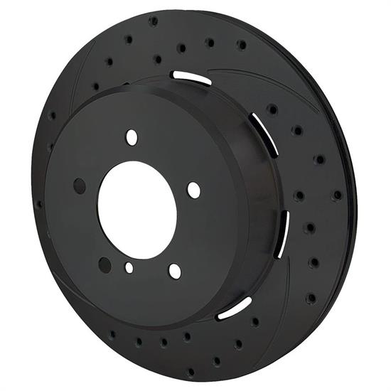 Wilwood 160-8744-BK RH SRP Drilled Rotor/Hat, 2.31 Inch Offset, Black