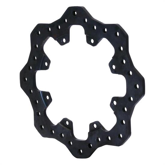 Wilwood 160-9773 Drilled Steel Scalloped Rotor, 12.19 x .35 - 8 on 7