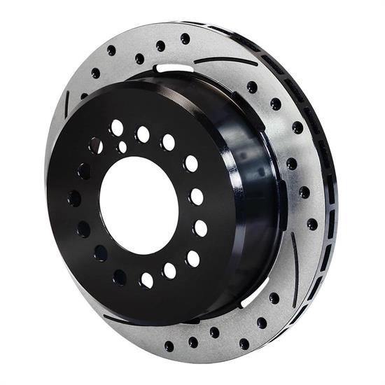 Wilwood 160-9990-BK SRP Drilled LH Rotor/Hat, 1.91 Inch Offset, Black