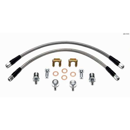Wilwood 220-11372 Flexline Brake Line Kit, D52 Caliper w/Banjo, 16 In.