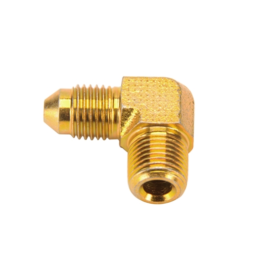 Wilwood 220-13125 Fitting 90 Deg AN# 3 to 1/8-27 NPT