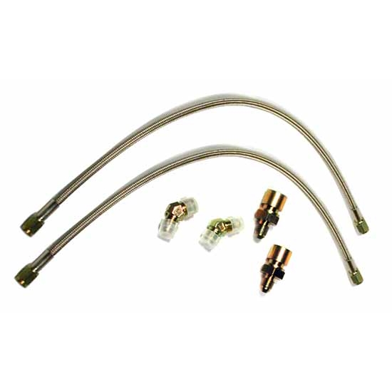 Wilwood 220-6471 Flexline Front Brake Line Kit, 86-93 Mustang, FDL/SL6