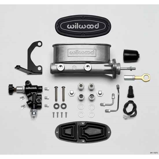 Wilwood 261-13272 H/V Tandem Master Cylinder Kit, 7/8 Inch, Mustang