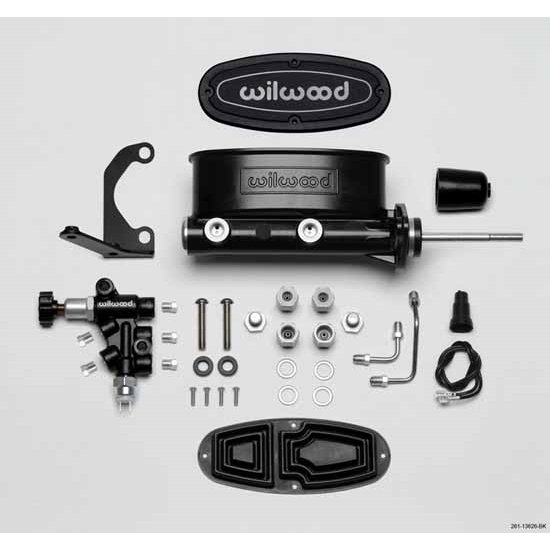 Wilwood 261-13626-BK H/V Tandem Master Cylinder Kit, 15/16 Inch Bore