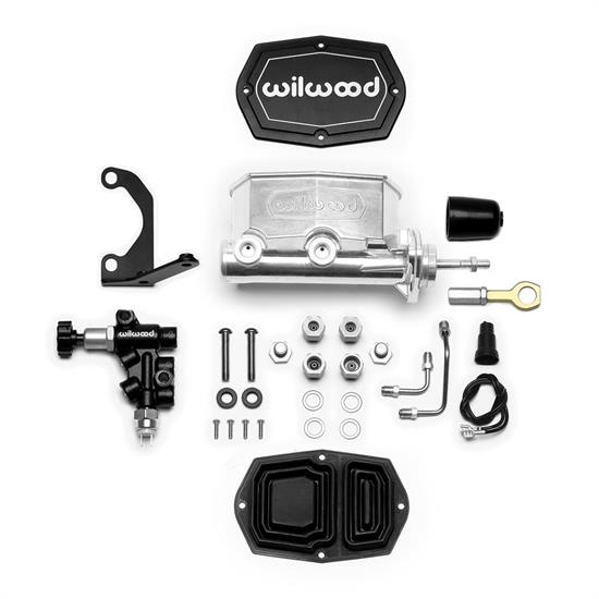 Wilwood 261-15523-P Compact Tandem M/C w/Bracket/Valve, Mustang