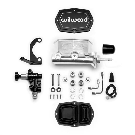 Wilwood 261-15660-P Compact Tandem M/C w/RH Brkt/Valve, Pushrod