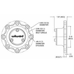 Wilwood Wide 5 Drive Flange