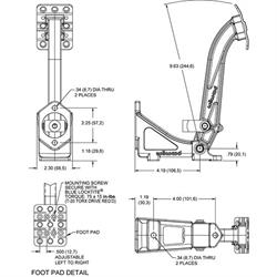 Wilwood 340-13833 6:1 Clutch Pedal w/260-15096 GS CI MC,.625 Inch