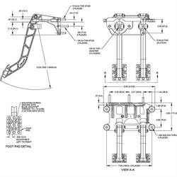 Wilwood 340-14360 Fwd Dual Pedal w/HV Tandem Integral MC, 6.25:1