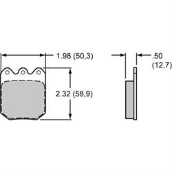 Wilwood 15E-9820K Dynapro Poly-E Brake Pads