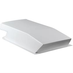 Snorkel Drag Car Fiberglass Hood Air Scoop, 1-Piece, 28 x 17 x 6