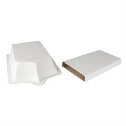 Snorkel Drag Car Fiberglass Hood Air Scoop, 2-Piece, 21 x 17 x 8