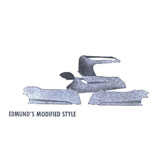 Edmunds Mod Style and Trostle Spring Fiberglass Hood w/Bubble