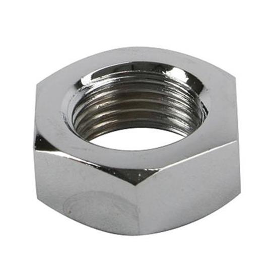 Chrome Steel Jam Nut, 11/16 Inch-18 RH NF Fine Thread