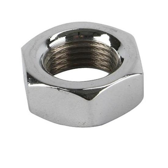 Chrome Steel Jam Nut, 1/2 Inch-20 LH NF Fine Thread