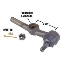 Speedway Ford Cross Steering Tie Rod End, 11/16-18 LH Thread, Plain