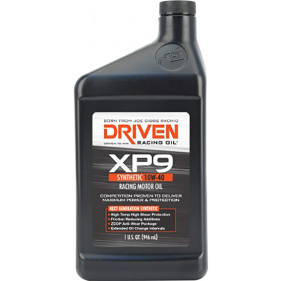 Driven Racing Oil 03206 XP9 Synthetic 10W40 Motor Oil, 1 Quart